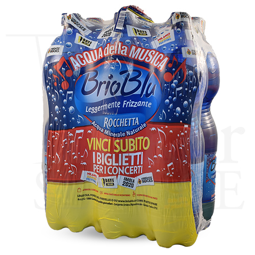 Acqua Minerale Leggermente Frizzante Brio Blu Rocchetta - 6